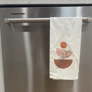Geometric floral hand painted Design Kitchen Tea Towel gift -  2 for $20